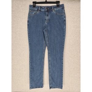 Blue Mountain Women's Dark Wash Straight Leg Jeans Size 10 Excellent Condition